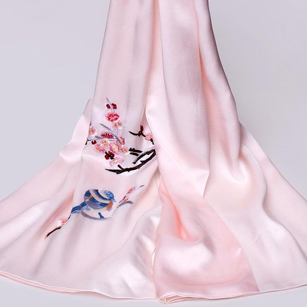 100% silk scarf for women solid hand-embroidered real silk shawls wrap luxury elegant long pure scarves for ladies gift, Blue;gray
100% silk scarf for women solid hand-embroidered real silk shawls wrap luxury elegant long pure scarves for ladies gift, Blue;gray