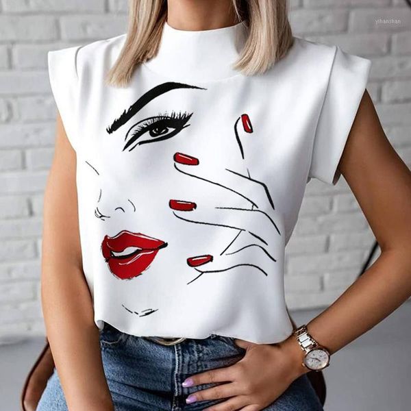 women elegant chain print blouse shirts new summer casual stand neck pullovers lady 2xl fashion cute eye short sleeve blusa1, White
women elegant chain print blouse shirts new summer casual stand neck pullovers lady 2xl fashion cute eye short sleeve blusa1, White