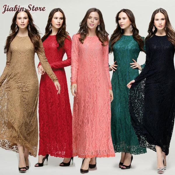 lace muslim arab robes fashion women islamic abaya kaftan dress long sleeve ladies maxi dress green black red pink1
lace muslim arab robes fashion women islamic abaya kaftan dress long sleeve ladies maxi dress green black red pink1