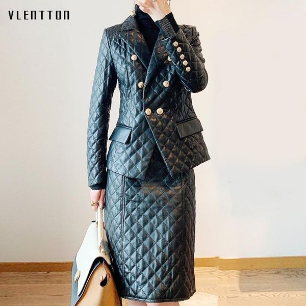 winter black plaid blazer women's lion button slim pu faux leather jacket female coat office lady blazers feminino1, White;black
winter black plaid blazer women's lion button slim pu faux leather jacket female coat office lady blazers feminino1, White;black
