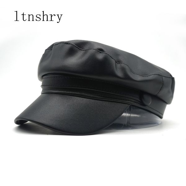 pu leather military cap women fashion military hat gorra snapback cap female casquette beret british style new brand mujer 201106, Blue;gray
pu leather military cap women fashion military hat gorra snapback cap female casquette beret british style new brand mujer 201106, Blue;gray