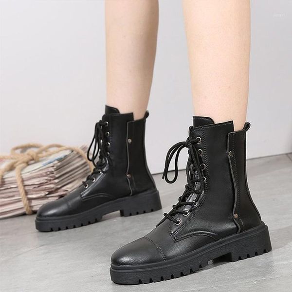 boots women's motocycle pu leather woman shoes autumn female block heels mid-calf 2021 lace up cool street ladies footwear1, Black
boots women's motocycle pu leather woman shoes autumn female block heels mid-calf 2021 lace up cool street ladies footwear1, Black