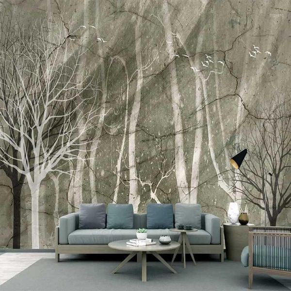 custom 3d mural nordic hand painted retro black and white woods tree branches living room sofa background waterproof wallpaper1
custom 3d mural nordic hand painted retro black and white woods tree branches living room sofa background waterproof wallpaper1