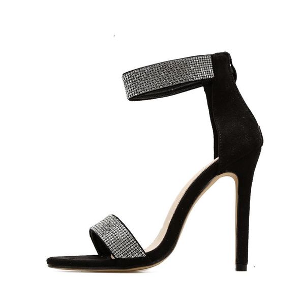 sandals spring/summer female shiny rhinestones decorated suede vamp versatile high heels lady women's shoes nightclub sexy, Black
sandals spring/summer female shiny rhinestones decorated suede vamp versatile high heels lady women's shoes nightclub sexy, Black