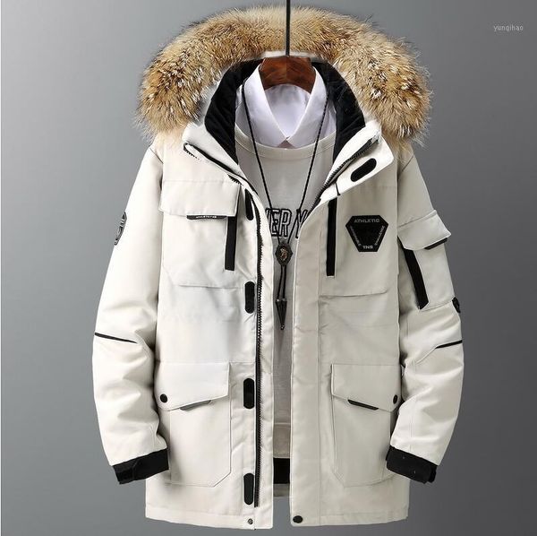 2020 large size loose coat men winter jacket men hooded duck down jacket male windproof parka thick warm overcoat coats1, Black 
2020 large size loose coat men winter jacket men hooded duck down jacket male windproof parka thick warm overcoat coats1, Black