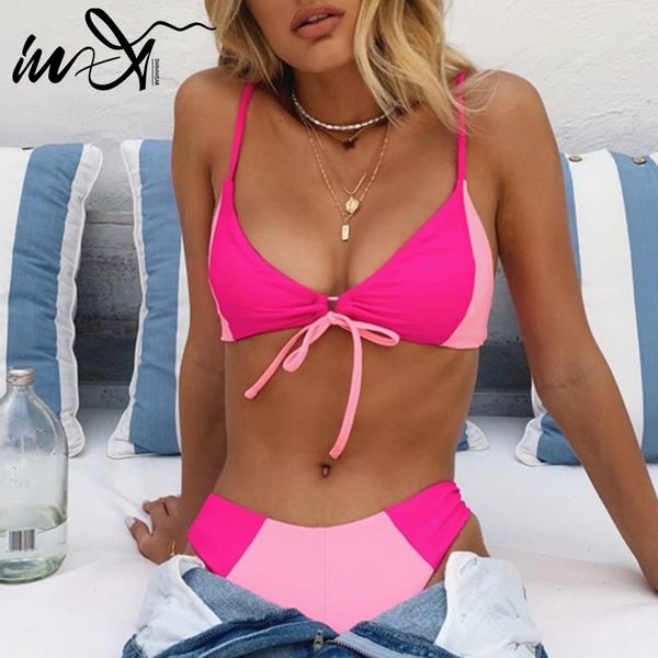 in-x color block bikini set 2020 string swimsuit female pink biquini brazilian swimwear women bathing suit two piece suit, Black
in-x color block bikini set 2020 string swimsuit female pink biquini brazilian swimwear women bathing suit two piece suit, Black