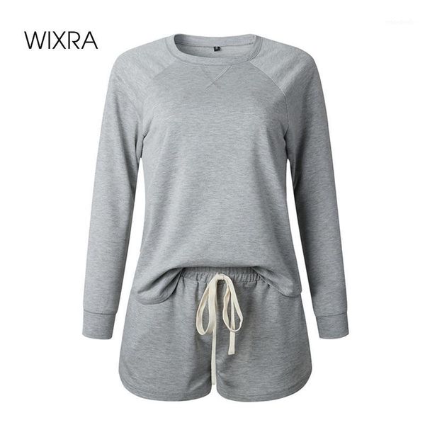 wixra womens suits leisure home wear suit long sleeve +lace-up shorts womens casual 2 piece sets summer1, White
wixra womens suits leisure home wear suit long sleeve +lace-up shorts womens casual 2 piece sets summer1, White