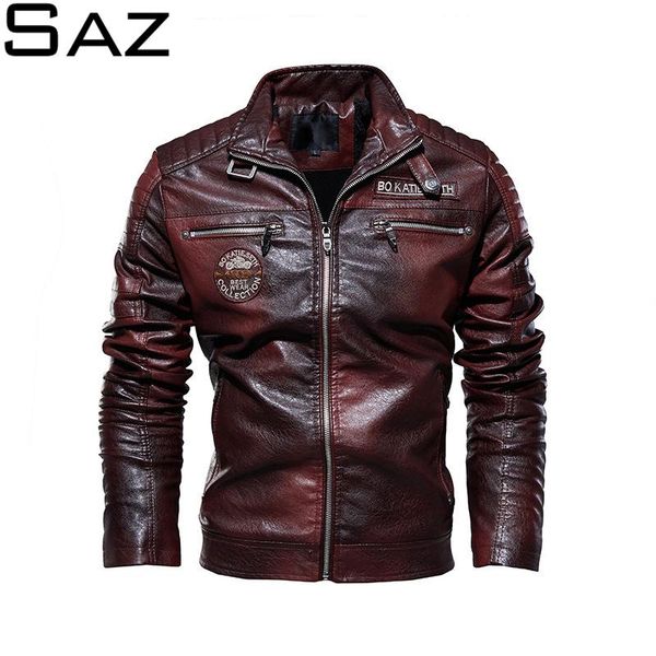 saz mens leather jackets new casual jacket biker leather coats european windbreaker genuine jacket, Black;brown
saz mens leather jackets new casual jacket biker leather coats european windbreaker genuine jacket, Black;brown