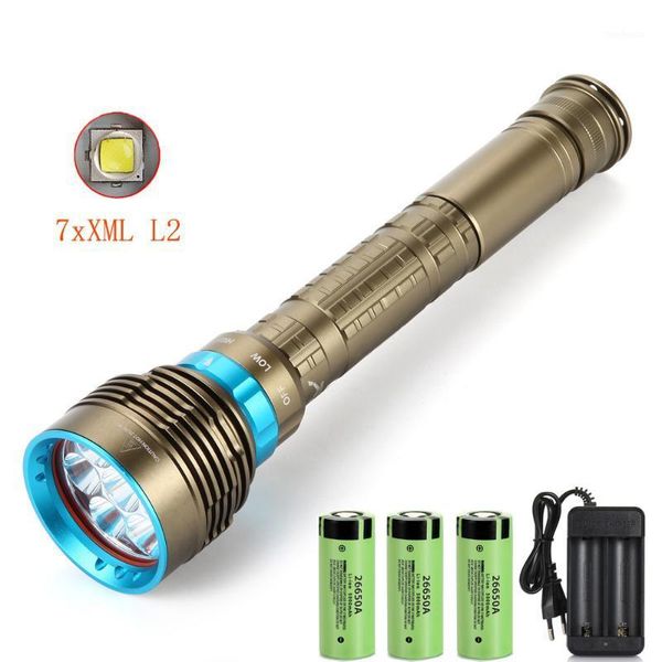 flashlights torches led diving 7 x xm-l2 7000lm underwater 100m waterproof lamp torch & 3x26650 battery + charger1
flashlights torches led diving 7 x xm-l2 7000lm underwater 100m waterproof lamp torch & 3x26650 battery + charger1