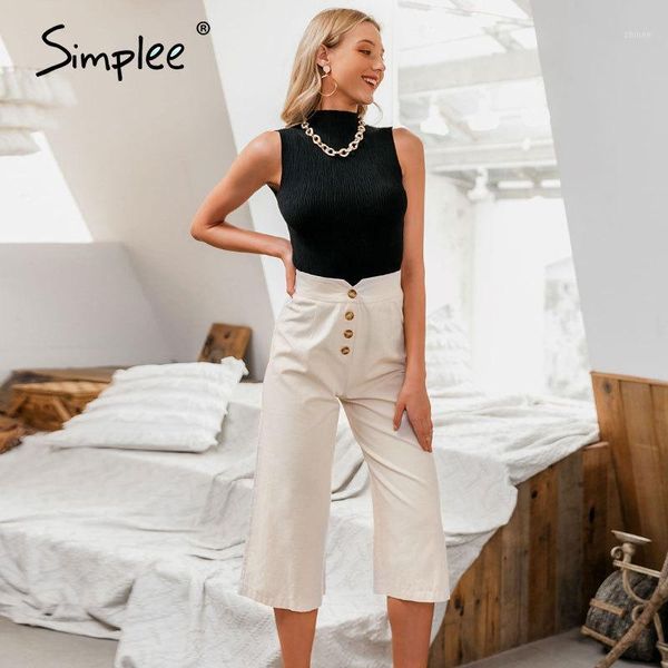 simplee high waist casual women pants summer spring solid trousers wide leg work wear office lady ruffles vintage female pants1, Black;white
simplee high waist casual women pants summer spring solid trousers wide leg work wear office lady ruffles vintage female pants1, Black;white