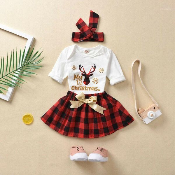 clothing sets 3pcs born infant baby girls my 1st christmas bodysuit +plaid skirt +headband outfits clothes1, White
clothing sets 3pcs born infant baby girls my 1st christmas bodysuit +plaid skirt +headband outfits clothes1, White