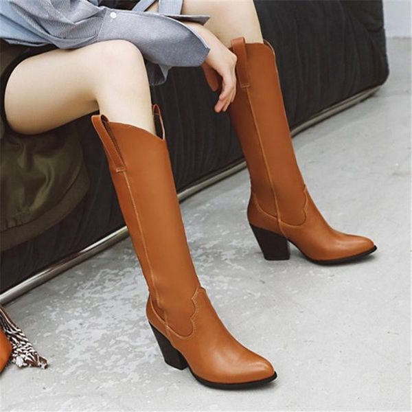 boots pxelena retro women mid calf western cowboy winter shoes chunky block high heels riding knight black brown plus size
boots pxelena retro women mid calf western cowboy winter shoes chunky block high heels riding knight black brown plus size
