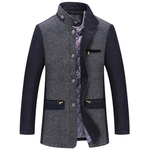2020 winter wool jacket men thicken woolen coats single breasted warm male wool & blends jacket 5xl over coat long winter coat, Black
2020 winter wool jacket men thicken woolen coats single breasted warm male wool & blends jacket 5xl over coat long winter coat, Black