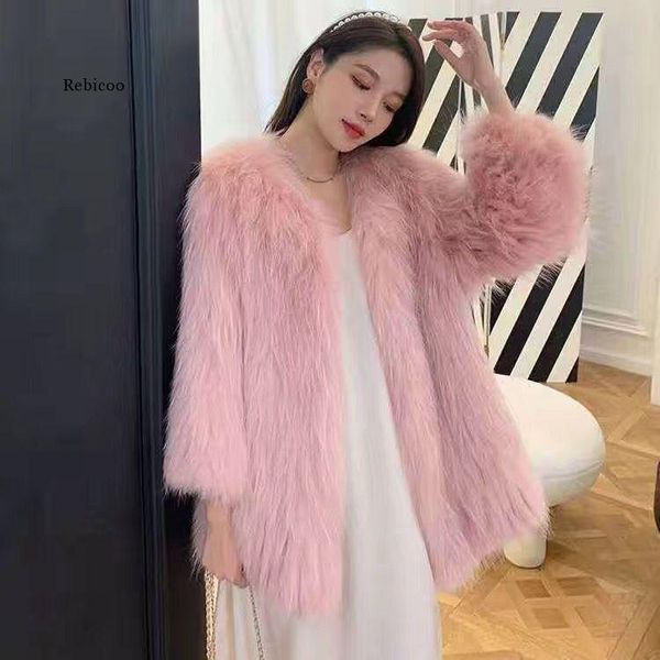 women's fur & faux colorful warm women coat plus size black white pink plush female jacket autumn winter shaggy outerwear
women's fur & faux colorful warm women coat plus size black white pink plush female jacket autumn winter shaggy outerwear