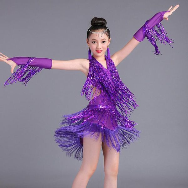 stage wear child kid children professional latin dance dress for girls ballroom dancing dresses kids purple sequin fringe salsa tassel, Black;red
stage wear child kid children professional latin dance dress for girls ballroom dancing dresses kids purple sequin fringe salsa tassel, Black;red