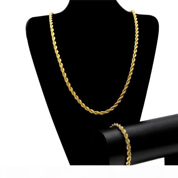10mm 6mm rope chain stainless steel bracelet necklace jewellry set new fashion men hip hop jewelry ice out 18k gold plated link chains, Silver
10mm 6mm rope chain stainless steel bracelet necklace jewellry set new fashion men hip hop jewelry ice out 18k gold plated link chains, Silver