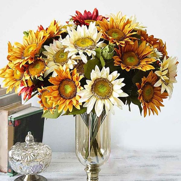 decorative flowers & wreaths european style bouquet 13 heads yellow sunflower cloth artificial for home decoration office party garden decor
decorative flowers & wreaths european style bouquet 13 heads yellow sunflower cloth artificial for home decoration office party garden decor