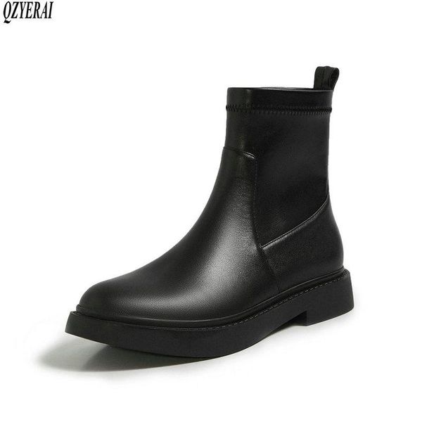 qzyerai black riding boots genuine leather female boots with low women's head layer cowhide women's shoes size 34-40
qzyerai black riding boots genuine leather female boots with low women's head layer cowhide women's shoes size 34-40