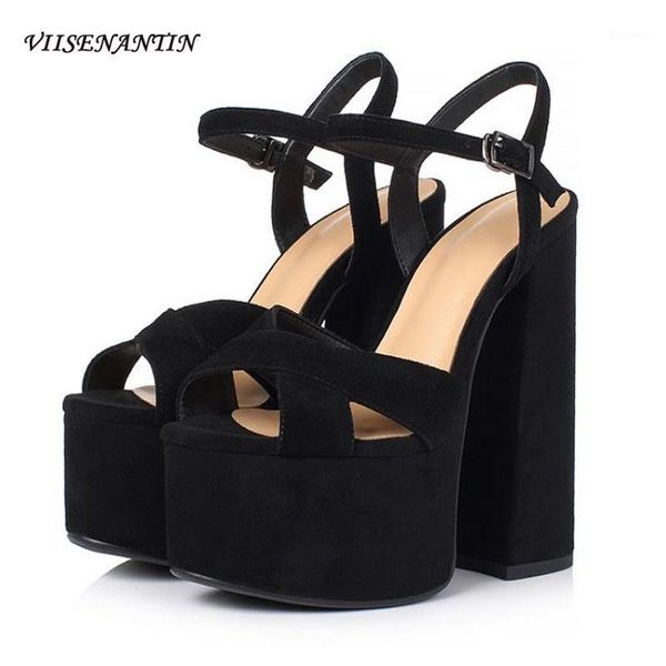 sandals 2021 fashion platform thick heel genuine leather super high buckle strap bling nightclub shoes women1, Black
sandals 2021 fashion platform thick heel genuine leather super high buckle strap bling nightclub shoes women1, Black
