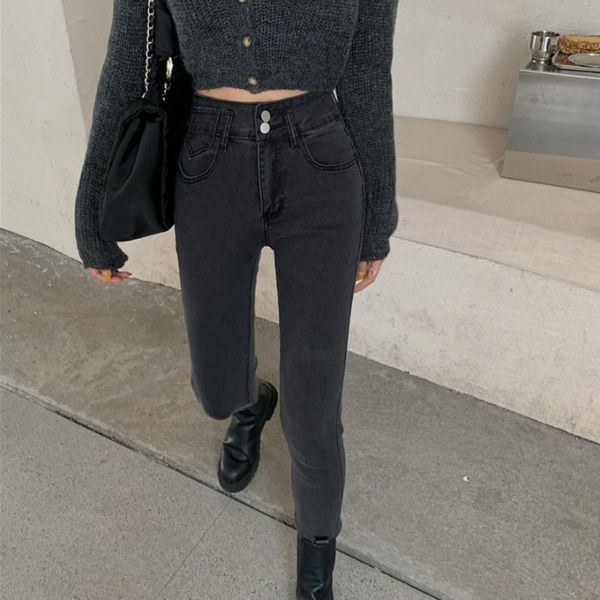 2020 autumn new high waist tight leg jeans versatile show thin pencil pants women's wear
2020 autumn new high waist tight leg jeans versatile show thin pencil pants women's wear