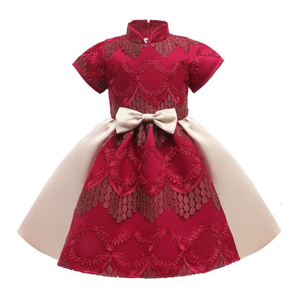 autumn and winter christmas girl's new year chine sle children's princs embroidered cheongsam drs, Red;yellow
autumn and winter christmas girl's new year chine sle children's princs embroidered cheongsam drs, Red;yellow
