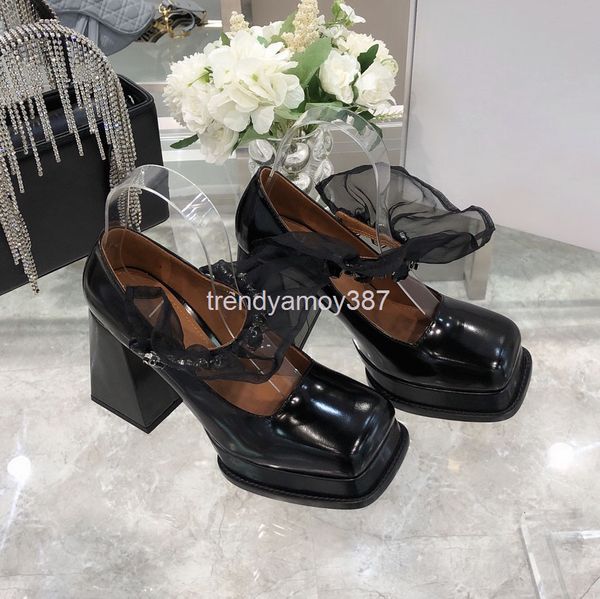 dress shoes square head mary jane shoes high heel water platform thick bottom raised one-sided rhinestone with fairy essential single, Black
dress shoes square head mary jane shoes high heel water platform thick bottom raised one-sided rhinestone with fairy essential single, Black