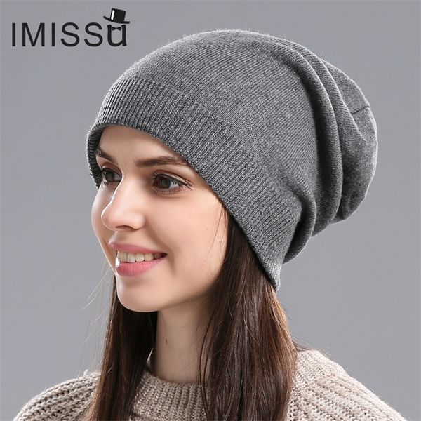 imissu design fashionable autumn winter hats knitted real wool beanie solid colors ski gorros casual caps warm muts hat y201024, Blue;gray
imissu design fashionable autumn winter hats knitted real wool beanie solid colors ski gorros casual caps warm muts hat y201024, Blue;gray