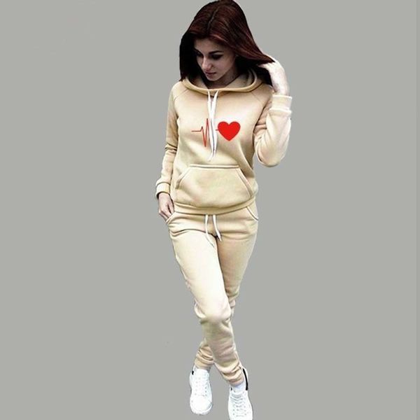 women's tracksuit hoodies 2 piece set sweatshirt + pants women sport suit spring and autumn sportswear lj201125, White
women's tracksuit hoodies 2 piece set sweatshirt + pants women sport suit spring and autumn sportswear lj201125, White