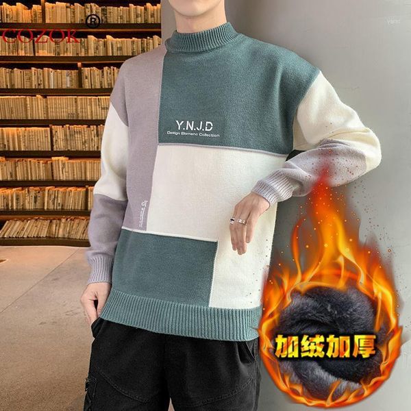 new winter men's cashmere warm sweater turtleneck pullover patchwork slim knit sweater thicken warm fashion large size 3xl1, White;black
new winter men's cashmere warm sweater turtleneck pullover patchwork slim knit sweater thicken warm fashion large size 3xl1, White;black