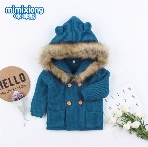 2019 winter baby boy girl knitted warm outwear coat cardigans jacket clothing outfits 0-24 months q1103, Blue;gray
2019 winter baby boy girl knitted warm outwear coat cardigans jacket clothing outfits 0-24 months q1103, Blue;gray