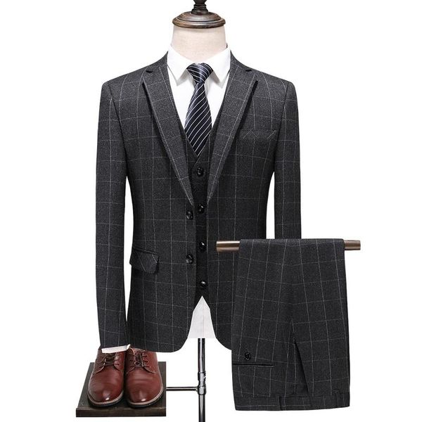2020 suit jacket 3 piece set (suit vest pants) men's high-end custom british style business casual male banquet suit, White;black
2020 suit jacket 3 piece set (suit vest pants) men's high-end custom british style business casual male banquet suit, White;black