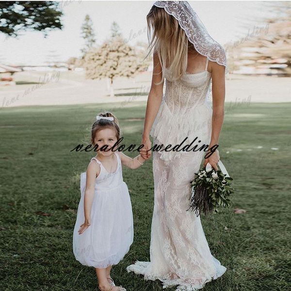 vestido de novia soft lace summer wedding dress mermaid spaghetti straps boho bohemian bride party dress, White
vestido de novia soft lace summer wedding dress mermaid spaghetti straps boho bohemian bride party dress, White