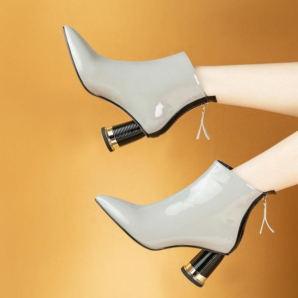 boots est back zipper women's ankle pointed toe rouned high heels pumps party office lady shoes woman, Black
boots est back zipper women's ankle pointed toe rouned high heels pumps party office lady shoes woman, Black