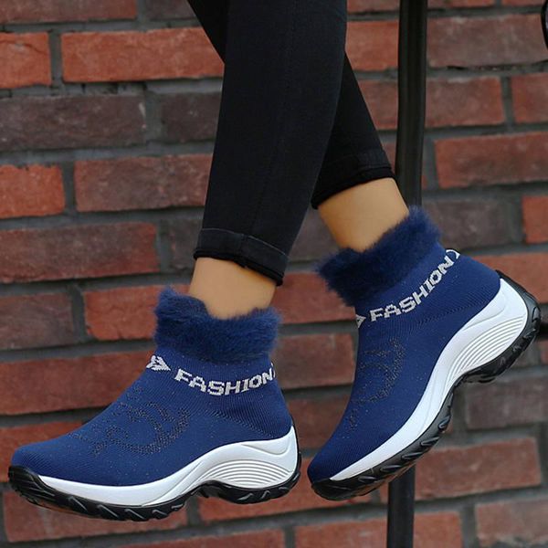 women ankle boots mid heels wedges shoes woman autumn winter snow warm slip on shoe chaussures femme zapatos mujer sapato d2287, Black
women ankle boots mid heels wedges shoes woman autumn winter snow warm slip on shoe chaussures femme zapatos mujer sapato d2287, Black