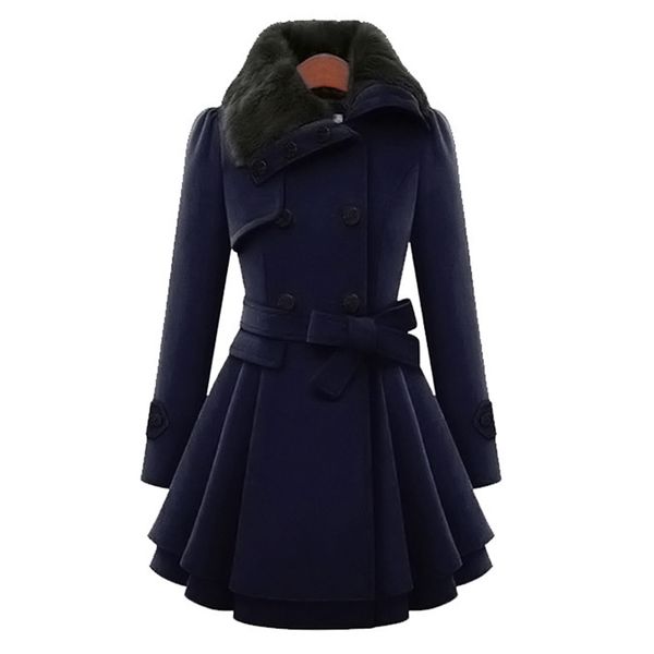 new women's woolen coat large size 5xl double-breasted slim lapels jacket autumn winter long section fur collar ladies wool coatx1020, Black
new women's woolen coat large size 5xl double-breasted slim lapels jacket autumn winter long section fur collar ladies wool coatx1020, Black