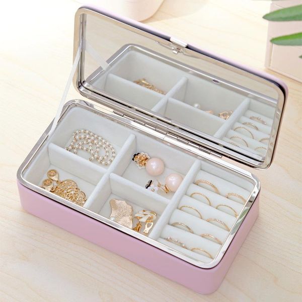 leather jewelry box gift exquisite jewelry casket portable multifunction display upgraded version with mirror, Pink;blue
leather jewelry box gift exquisite jewelry casket portable multifunction display upgraded version with mirror, Pink;blue