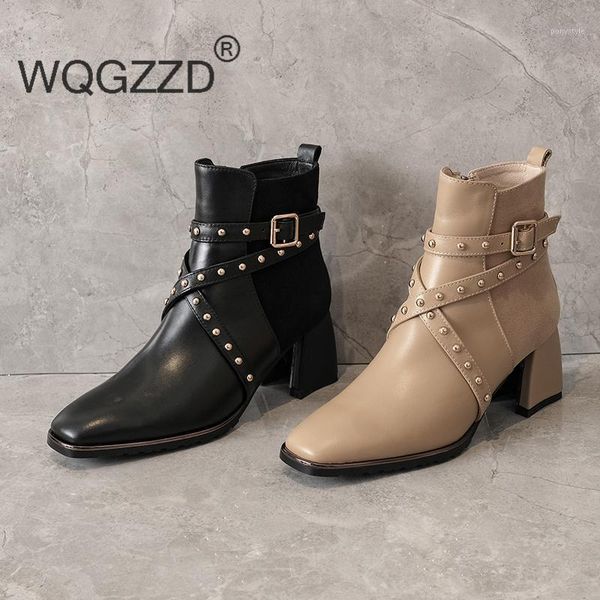 boots motorcycle women's winter shoes genuine leather rivet decoration bottes femme ankle batos mujer1, Black
boots motorcycle women's winter shoes genuine leather rivet decoration bottes femme ankle batos mujer1, Black