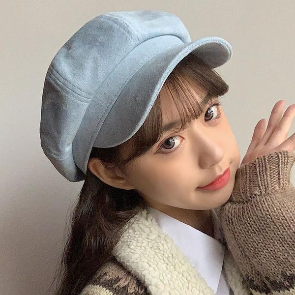 new women deer velvet blend berets winter autumn octagonal beret caps stylish artist painter newsboy hats black grey beret hats, Blue;gray
new women deer velvet blend berets winter autumn octagonal beret caps stylish artist painter newsboy hats black grey beret hats, Blue;gray
