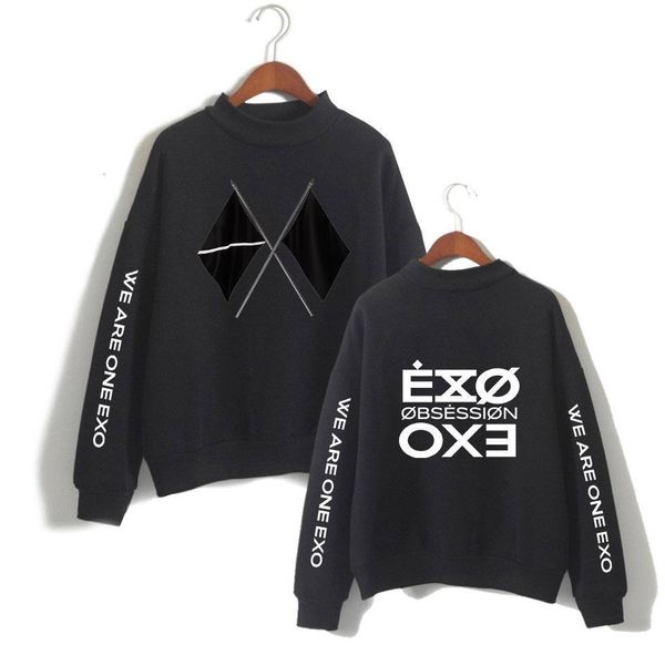 kpop exo sixth album obsession x-exo print women men high collar sweatshirt casual turtlenecks clothes drop shipping, Black
kpop exo sixth album obsession x-exo print women men high collar sweatshirt casual turtlenecks clothes drop shipping, Black