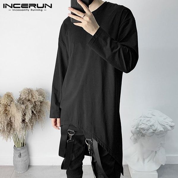 incerun мужская мода t shirt streetwear solid color o шеи 2020 с длинным рукавом chic нерегулярное tee shirt men casual camiseta s-3xl, White;black
incerun мужская мода t shirt streetwear solid color o шеи 2020 с длинным рукавом chic нерегулярное tee shirt men casual camiseta s-3xl, White;black