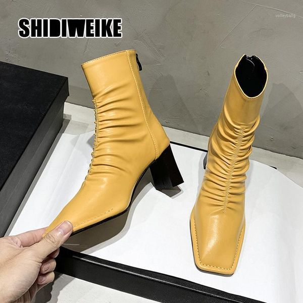 fashion female heels shoes woman pleated leather high heels boots for women party working ankle boots v9521, Black
fashion female heels shoes woman pleated leather high heels boots for women party working ankle boots v9521, Black