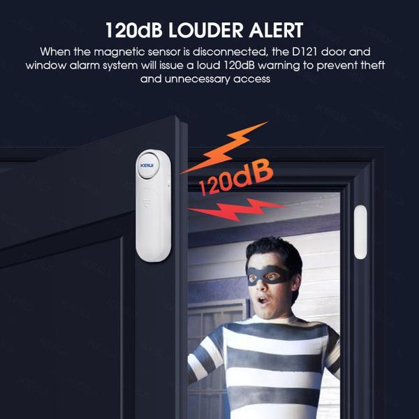 2020 kerui wireless door/window sensor alarm remote control 300ft 120db anti-theft door alarms for kids safety home security
2020 kerui wireless door/window sensor alarm remote control 300ft 120db anti-theft door alarms for kids safety home security