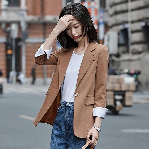 women's suits & blazers autumn / winter 2021 blazer grey one piece coat cardigan long sleeve, White;black
women's suits & blazers autumn / winter 2021 blazer grey one piece coat cardigan long sleeve, White;black