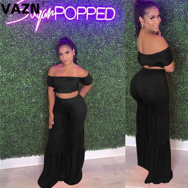 women's tracksuits vazn 2021 plus size chiffon holiday young solid short sleeve wide leg long pants slim women 2 piece set1, Gray
women's tracksuits vazn 2021 plus size chiffon holiday young solid short sleeve wide leg long pants slim women 2 piece set1, Gray