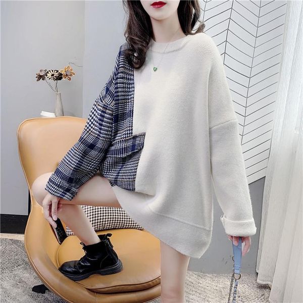 superaen plus size plaid shirt patchwork pullovers sweaters for women 2020 autumn and winter new outside wear, White;black
superaen plus size plaid shirt patchwork pullovers sweaters for women 2020 autumn and winter new outside wear, White;black