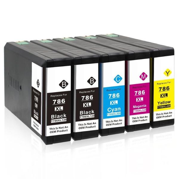 5 pack compatible ink cartridges for 786 t786xl for workforce pro wf-4630 wf-4640 wf-5110 wf-5690 wf-5190 wf-5620 printer
5 pack compatible ink cartridges for 786 t786xl for workforce pro wf-4630 wf-4640 wf-5110 wf-5690 wf-5190 wf-5620 printer