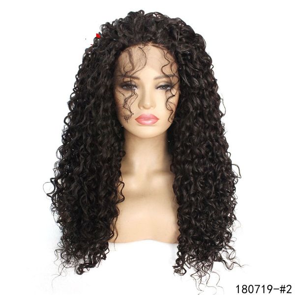 black kinky curly synthetic lacefront wig 14~26 inches pelucas simulation human hair lace front wigs 180719-#2, Black;brown
black kinky curly synthetic lacefront wig 14~26 inches pelucas simulation human hair lace front wigs 180719-#2, Black;brown