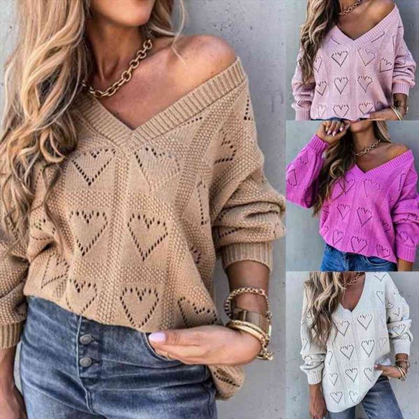 women autumn winter love heart hollow crochet sweater loose knitwear womens clothing jersey mujer, White;black
women autumn winter love heart hollow crochet sweater loose knitwear womens clothing jersey mujer, White;black