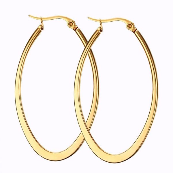hoop & huggie simple big earrings for women black / gold rose silver color stainless steel round female jewelry gift, Golden;silver
hoop & huggie simple big earrings for women black / gold rose silver color stainless steel round female jewelry gift, Golden;silver