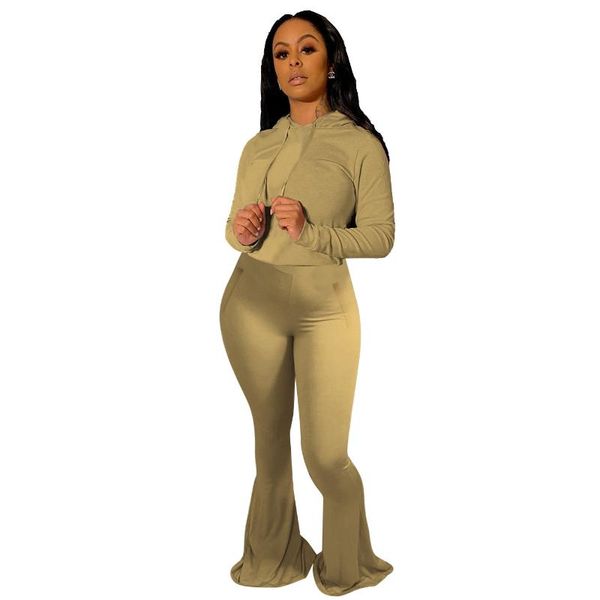 2020 solid women's set fashion two piece set hooded wide leg flare bellbottom pants suit tracksuit fitness outfit, Gray
2020 solid women's set fashion two piece set hooded wide leg flare bellbottom pants suit tracksuit fitness outfit, Gray